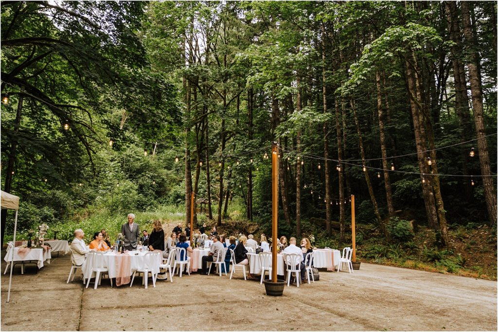Outdoor Oregon Forest Wedding at Hawk Lake Venue in Carlton, Oregon
