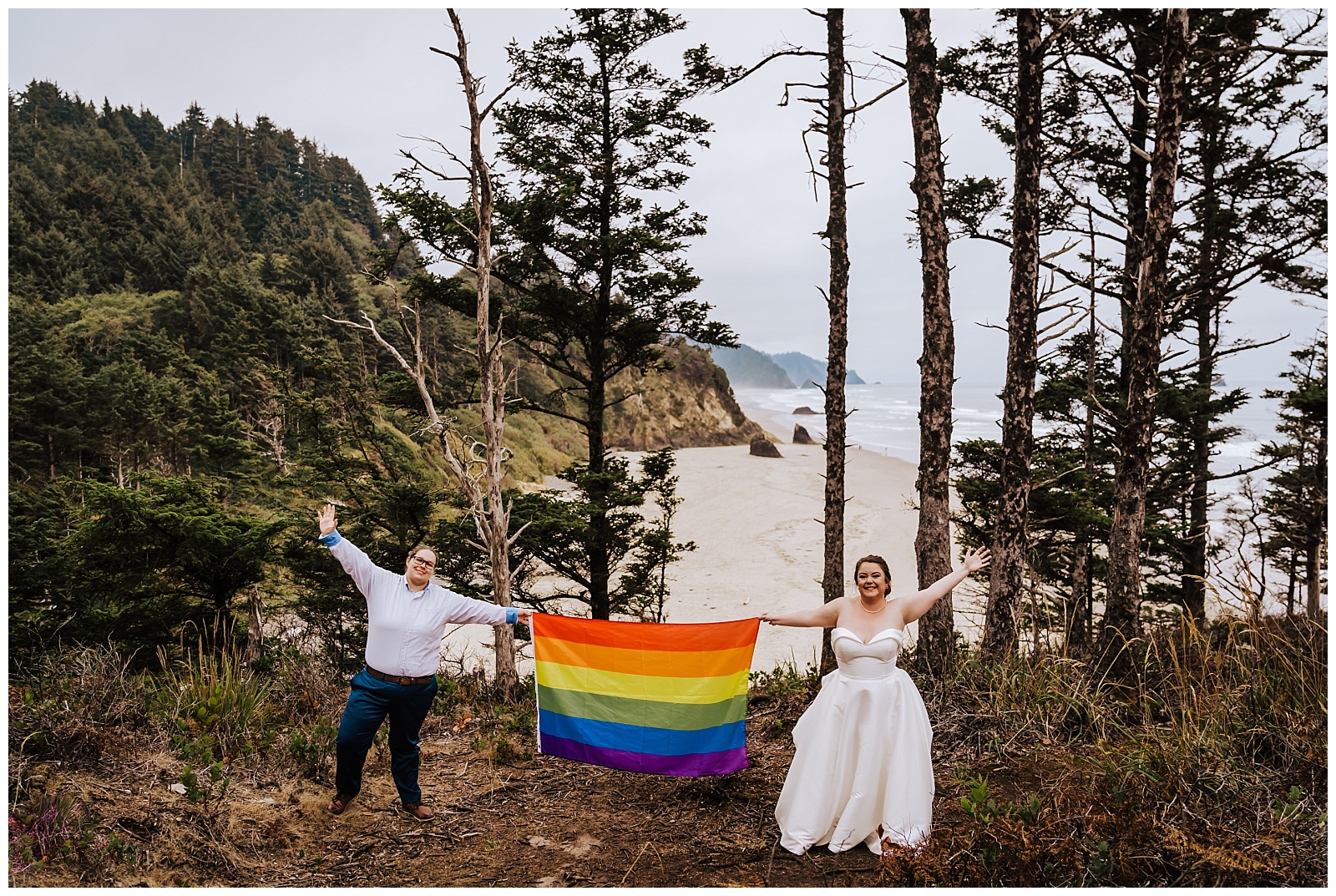 Oregon Coast LGBTQ+ Adventure Elopement