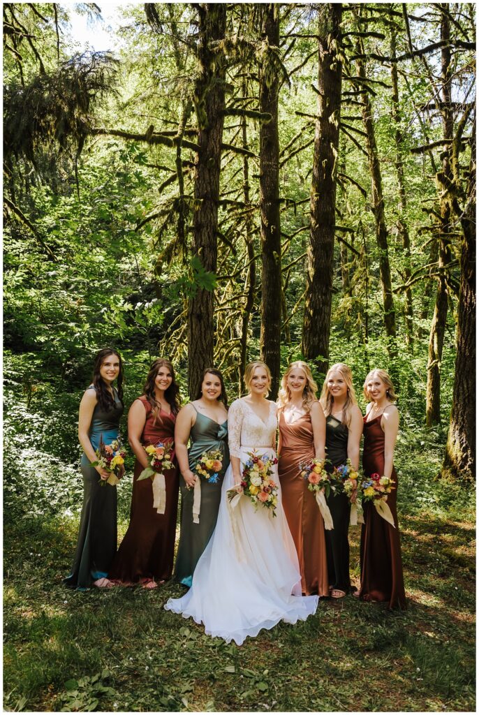 Wedding Party at Horning's Hideout Lakeside Forest Wedding Summer of 2023