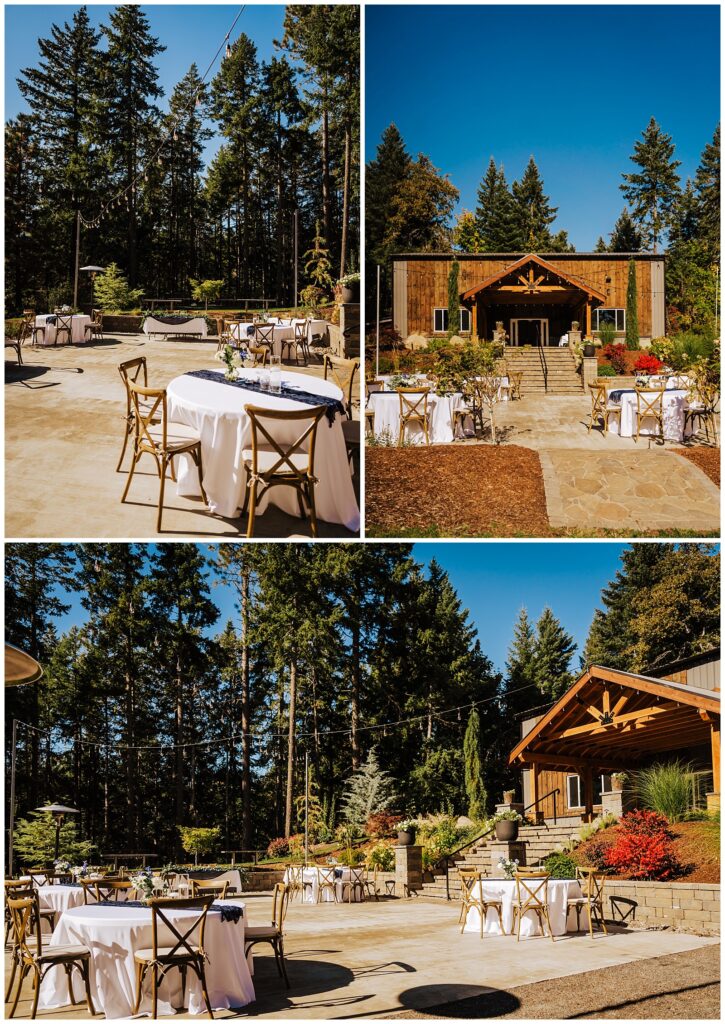 Outdoor forest wedding venue in Oregon