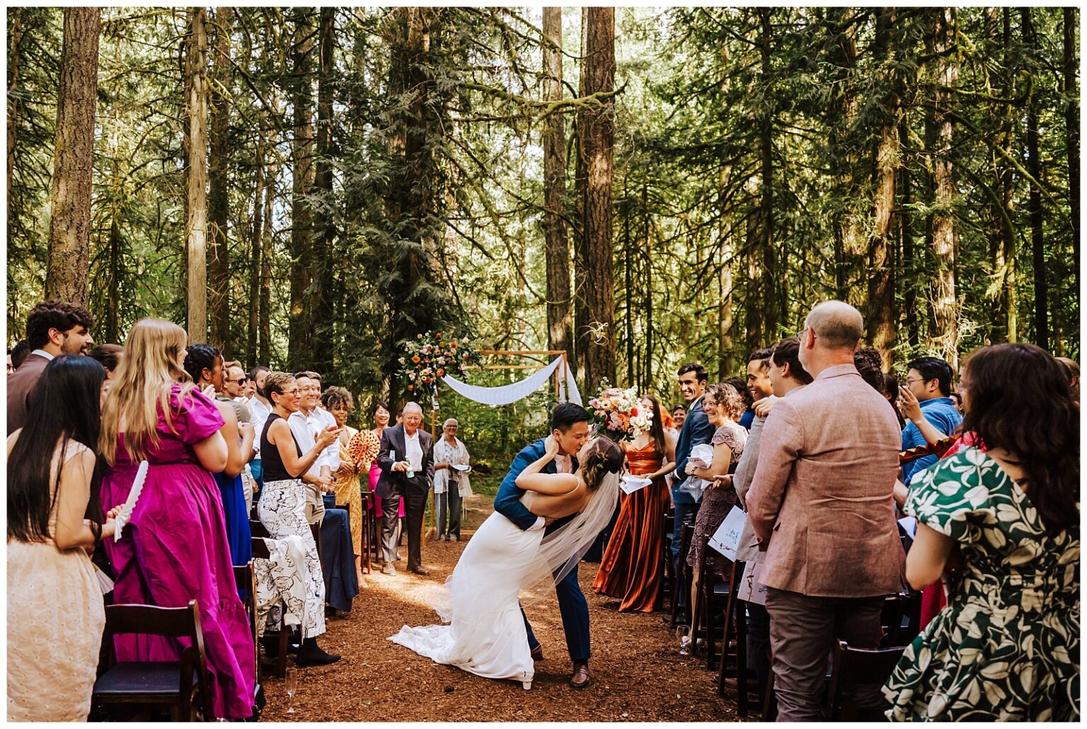 Camp Colton Forest Wedding in Colton OR Scott   Shira