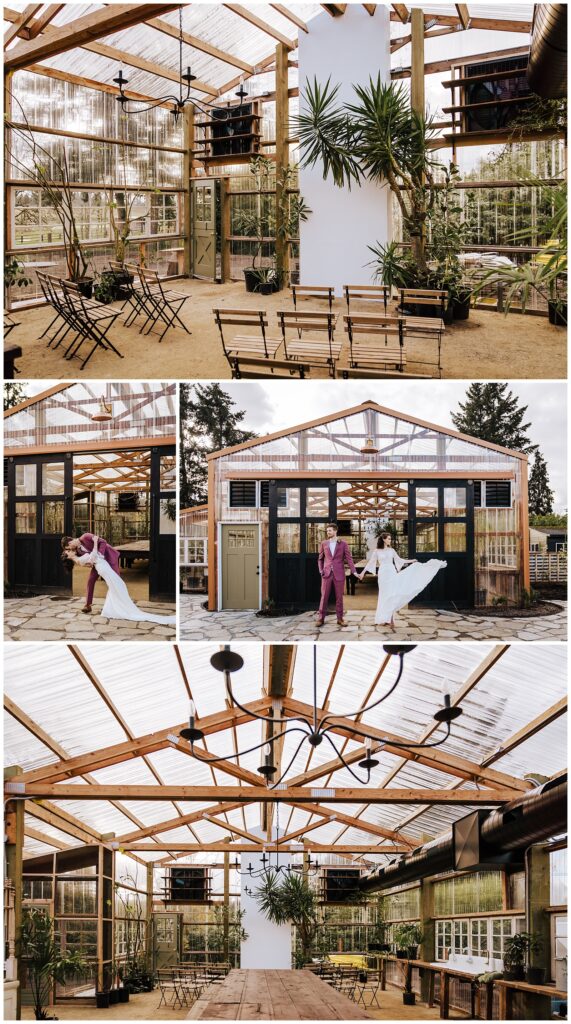 Mt. Hood Event Center Greenhouse Intimate Wedding Venue in the Pacific Northwest