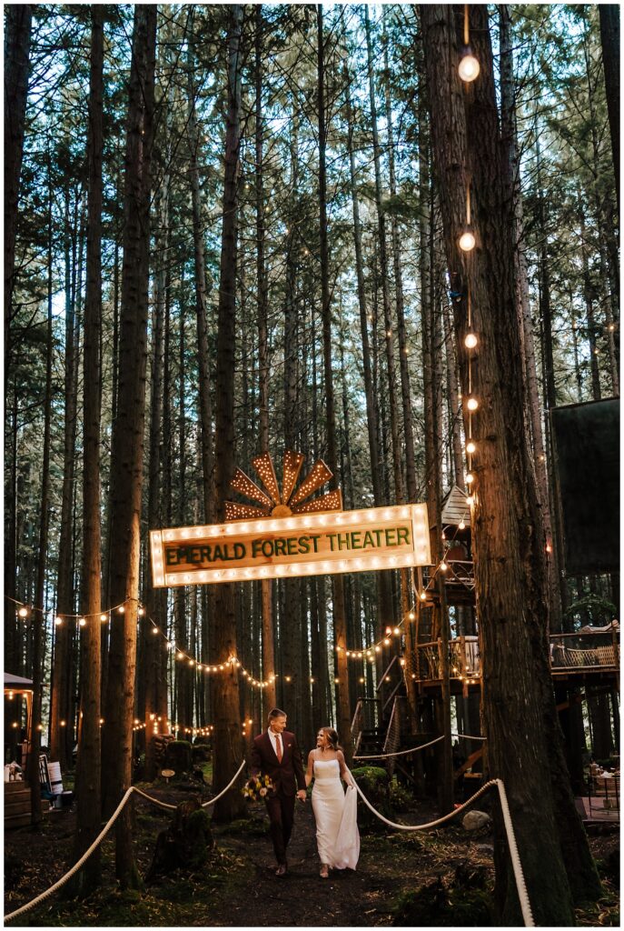 Pacific Northwest Treehouse Emerald Forest Elopement near Seattle, WA
