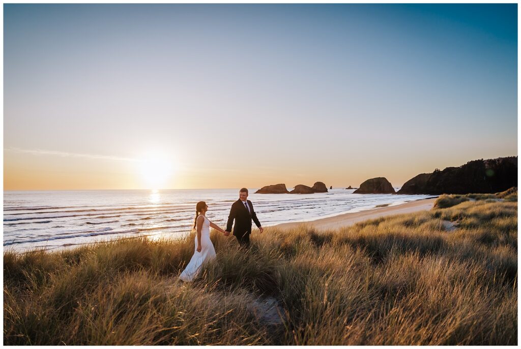 Northern Oregon Coast Elopement near Cannon Beach, OR