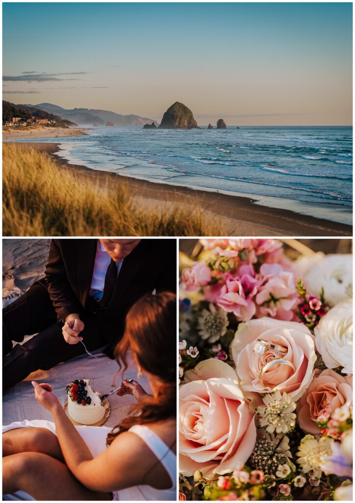 Northern Oregon Coast Elopement near Cannon Beach, OR