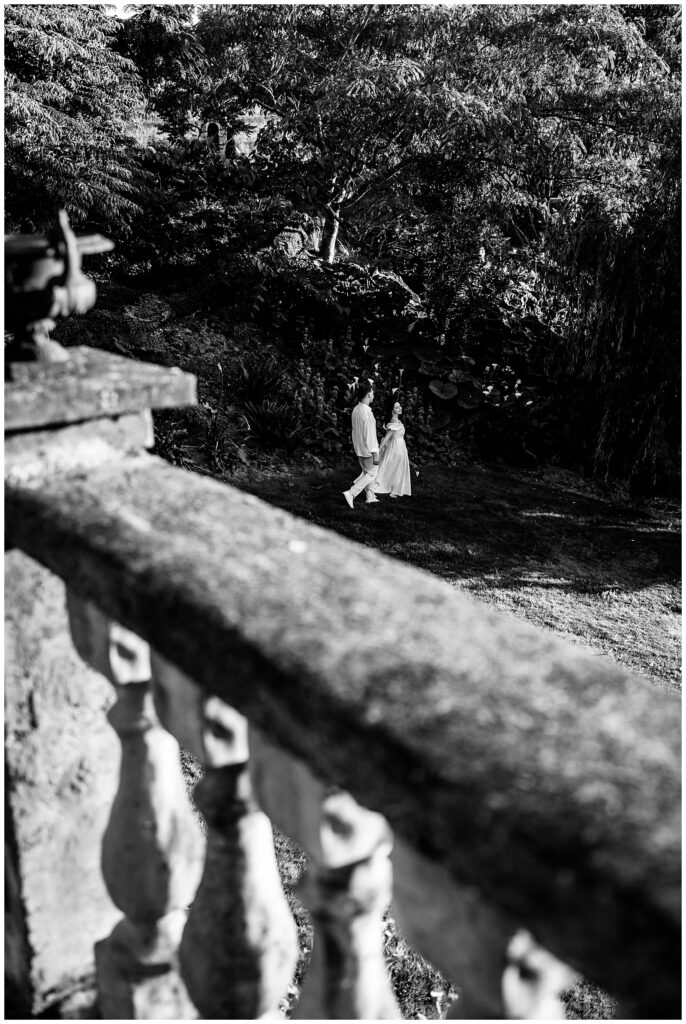 Villa Catalana Cellars black and white couple's photos