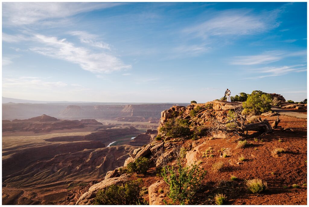 Dead Horse State Park Sunrise Elopement in Moab, Utah
