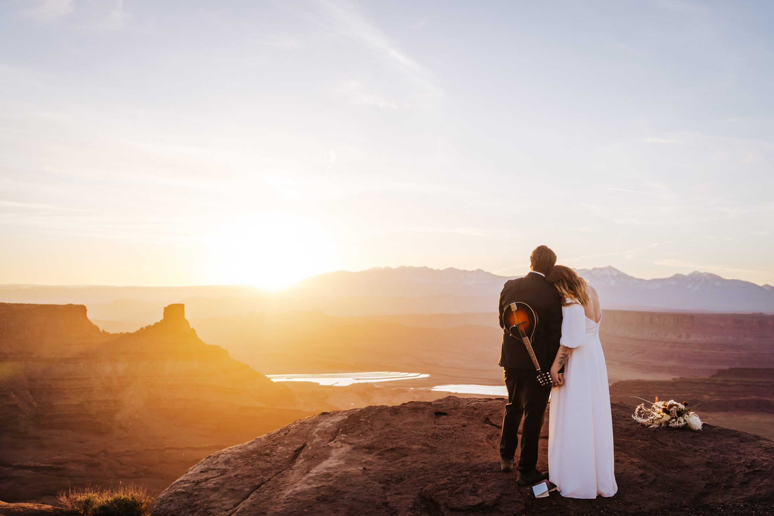 Eloping at Dead Horse Point State Park in Moab, Utah